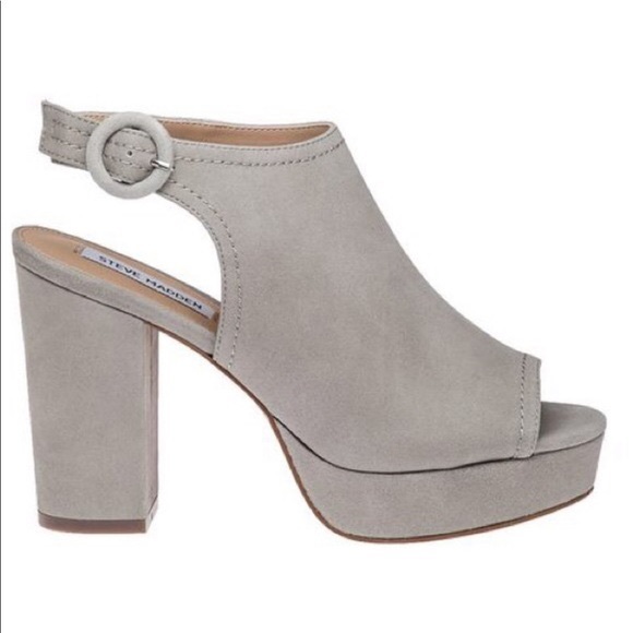 Steve Madden Slyye Open Toe Platform Block Heel 8 - Picture 2 of 12